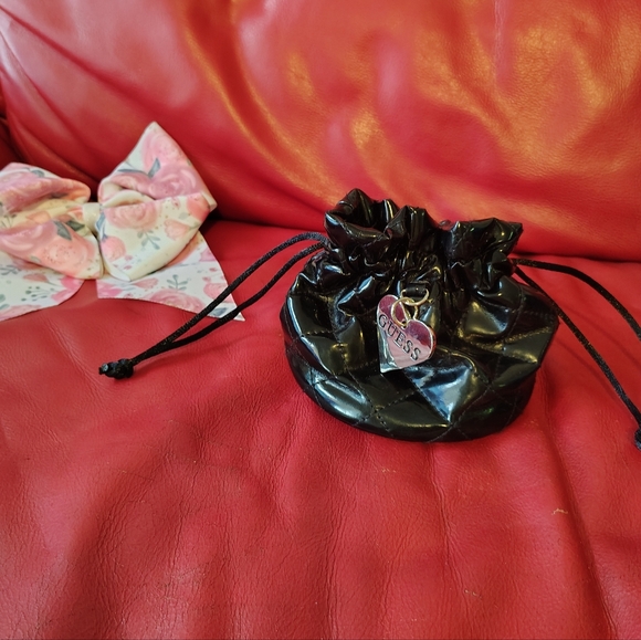 Guess Handbags - Guess Black Drawstring Pouch